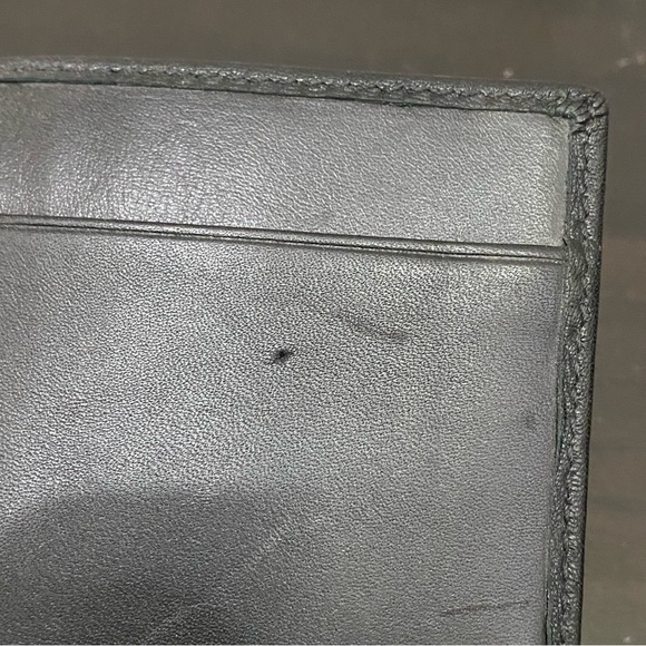 COACH Black Leather Bifold Checkbook Insert Wallet - Picture 8 of 10